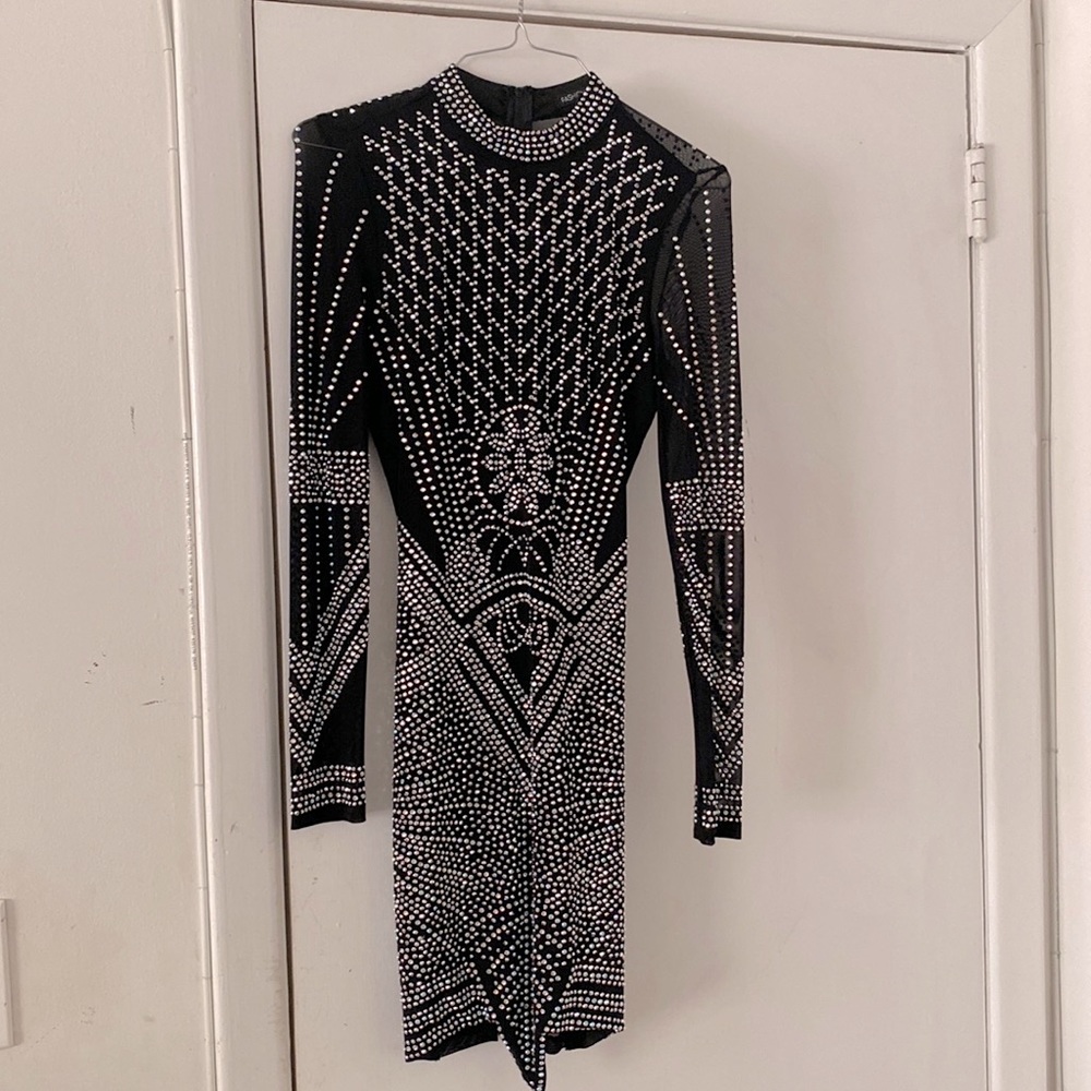 Small rhinestone back dress